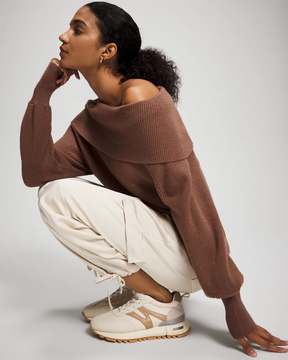 Premier Knit off the Shoulder Sweater | Soma